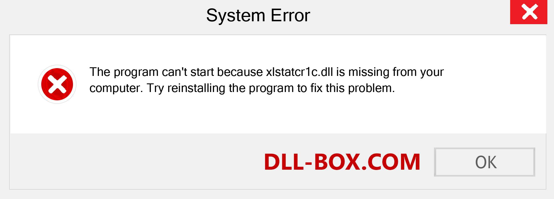  xlstatcr1c.dll file is missing?. Download for Windows 7, 8, 10 - Fix  xlstatcr1c dll Missing Error on Windows, photos, images